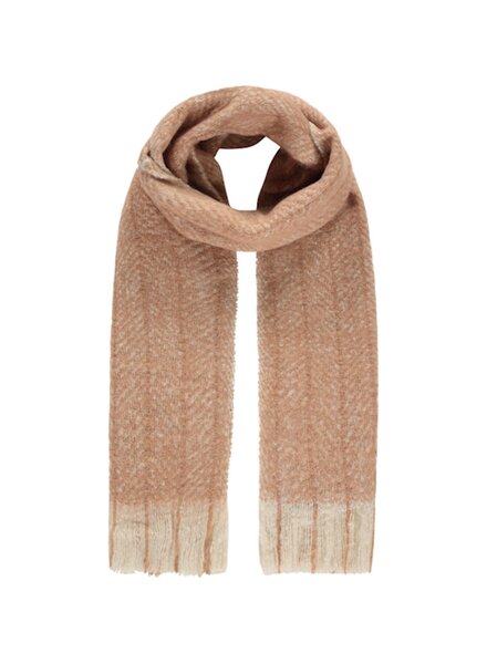 Summum Woman Herringbone Scarf Old Peach