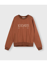 10Days Logo Sweater Saddle Brown