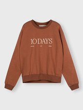 10Days Logo Sweater Saddle Brown