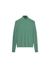 Summum Woman Turtle Neck Sweater Basic Knit Jade