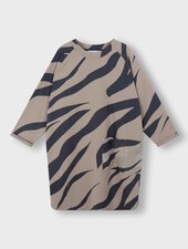 10Days Sweater Dress Zebra Warm Taupe