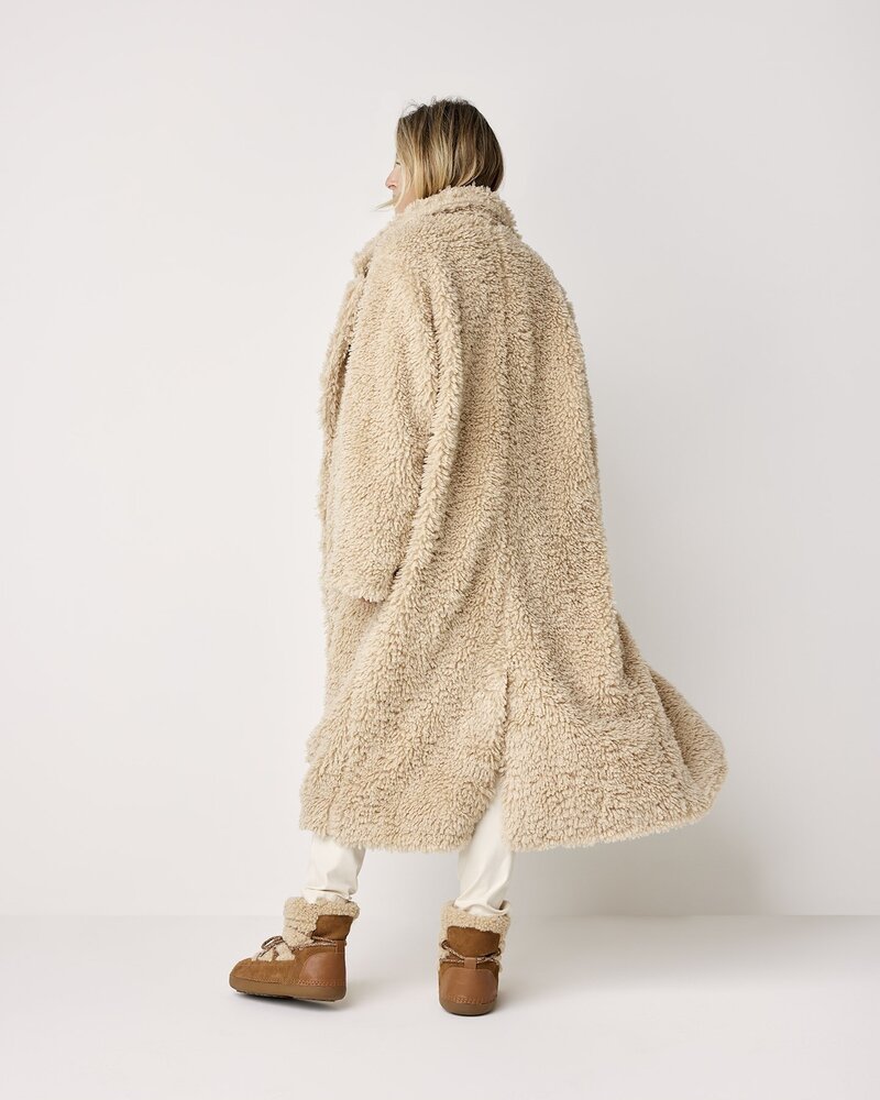 Summum Woman Coat Teddy Soft Alpaca