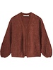 Summum Woman Oversized Cardigan Mohair Blend Knit Cherry