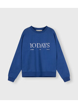10Days Logo Sweater Electric Blue