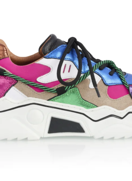 DWRS Jupiter Scuba Sneaker Pink/Dark Green