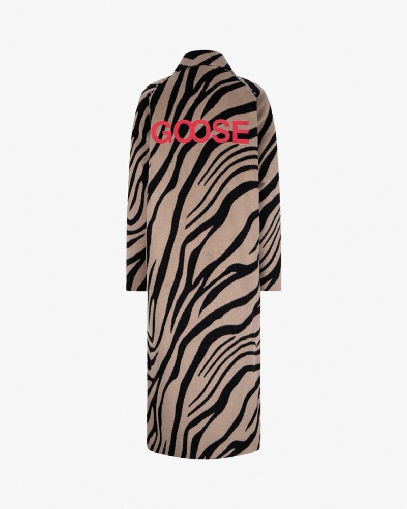 Goosecraft Lotta Zebra Coat Sand/Black