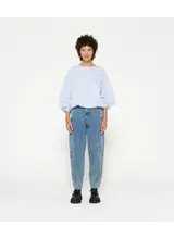 10Days Soft Denim Workwear Pants Night sky