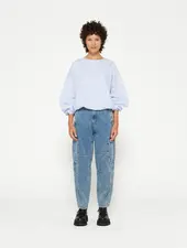 10Days Soft Denim Workwear Pants Night sky