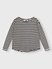 10Days Longsleeve Tee Linen Stripes Ecru/Black