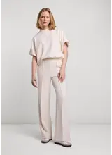 Summum Woman Sweat Pants Soft Scuba Ivory