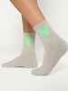 10Days Short Socks Heart Light Grey