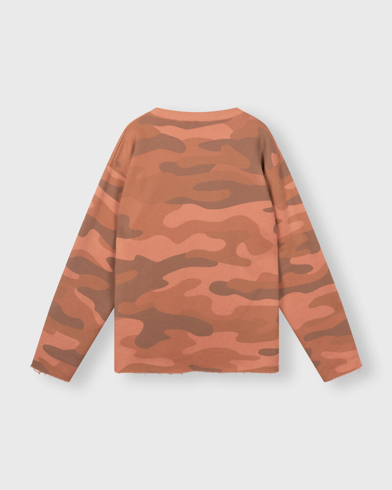 10Days Statement Sweater Camo Saddle Brown