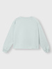 10Days Raw Edge Logo Sweater Sea Foam