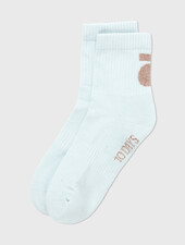 10Days Short Socks Medal Sea Foam