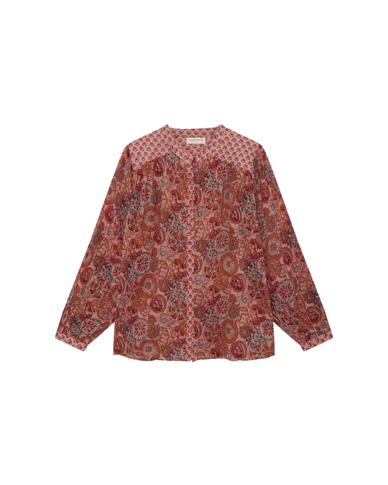 Maison Hotel Beatrice Blouse Rust Flamingo