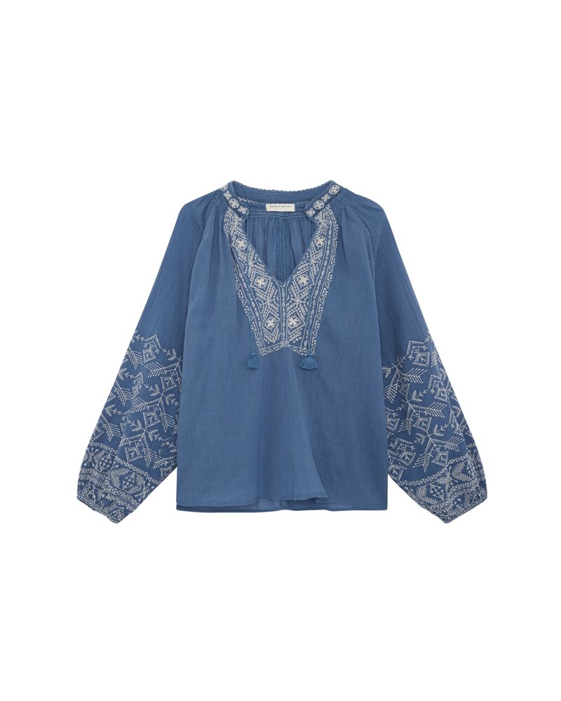 Maison Hotel Sandrine Blouse French Blue