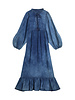 Summum Woman Dress Blue Daze Cotton Sateen Indigo