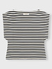 10Days Squared Proud Tee Stripes Ecru/Black