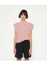 10Days Squared Proud Tee Stripes White/Poppy Red