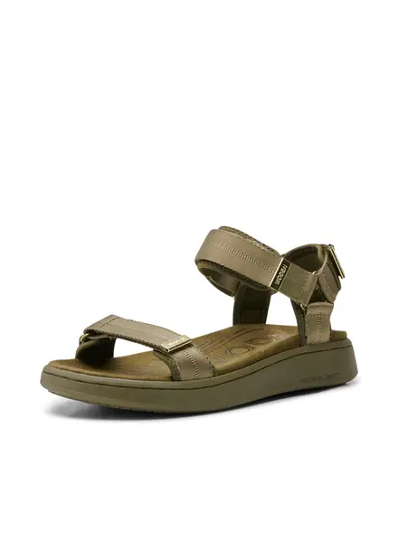 Woden Line Sandal Dark Olive