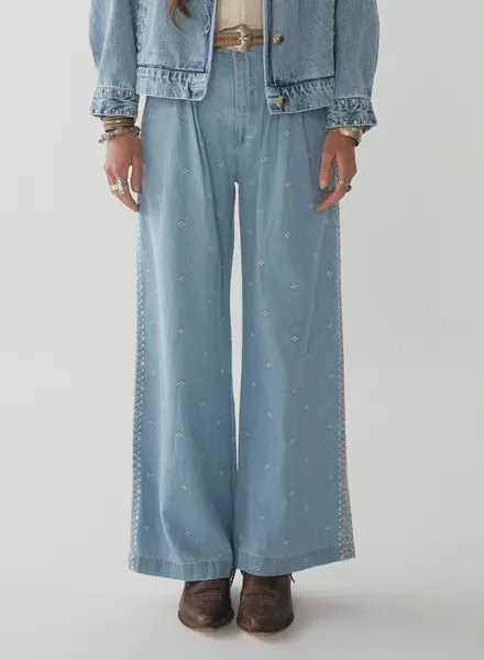 Maison Hotel Indira Pants Western Blue