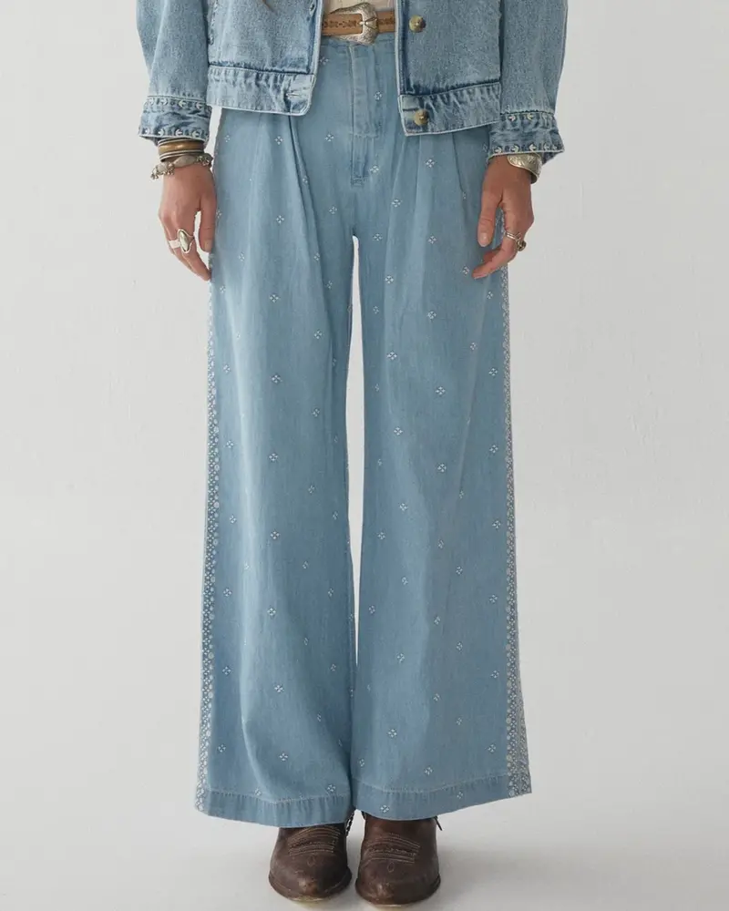 Maison Hotel Indira Pants Western Blue