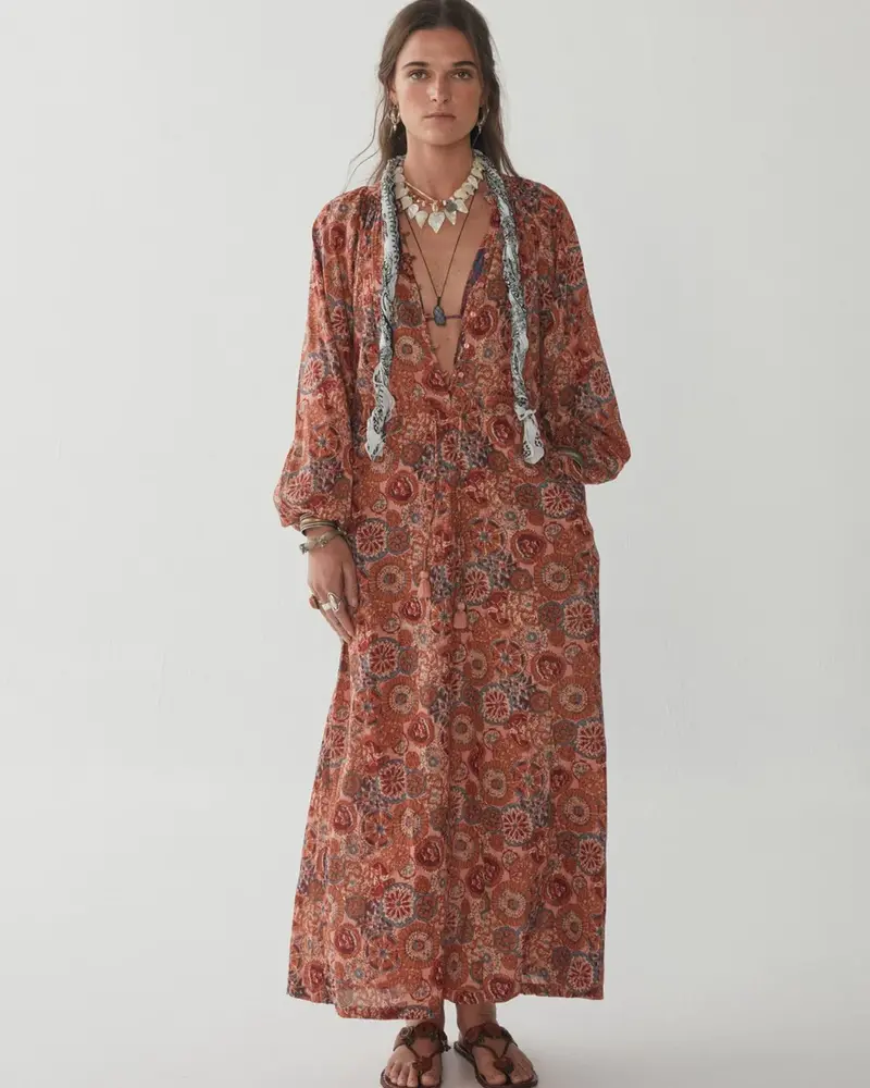 Maison Hotel Calista Dress Rust Petunia