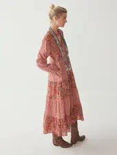 Maison Hotel Lala Dress Rust Flamingo