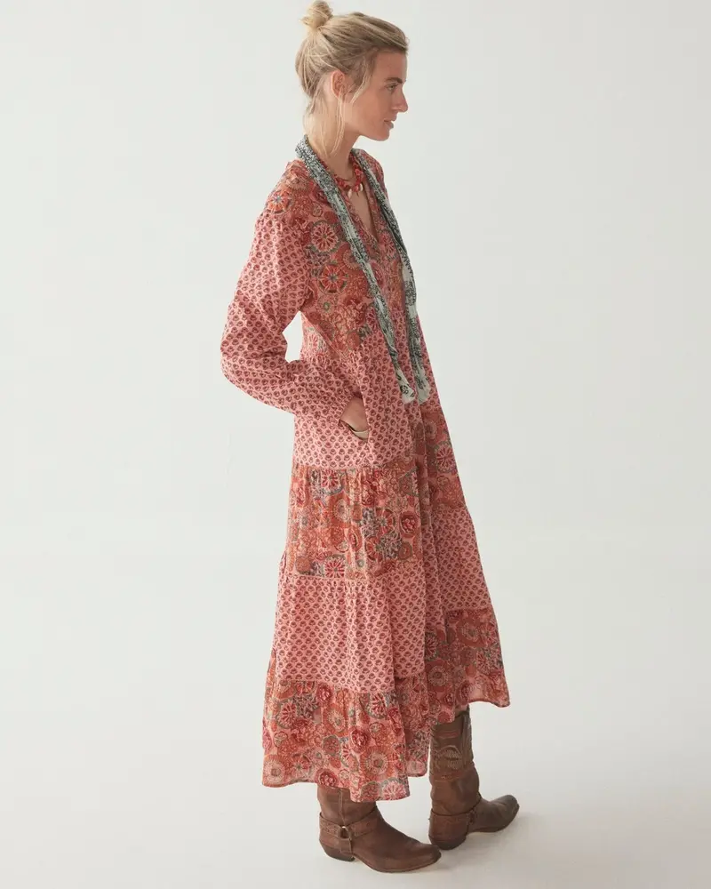 Maison Hotel Lala Dress Rust Flamingo