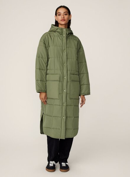 Moss Copenhagen Petulla Deya Long Jacket Four Leaf Clove