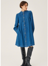 Moss Copenhagen Shayla Shirt Dress Mid Blue