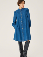 Moss Copenhagen Shayla Shirt Dress Mid Blue