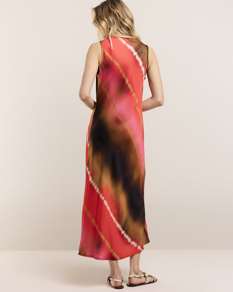 Summum Woman Dress Faded Print Multicolour