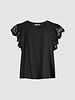 Summum Woman Jersey Tee Lace Black