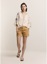 Summum Woman Chino Short Twill Soft Camel