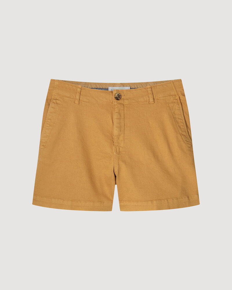 Summum Woman Chino Short Twill Soft Camel