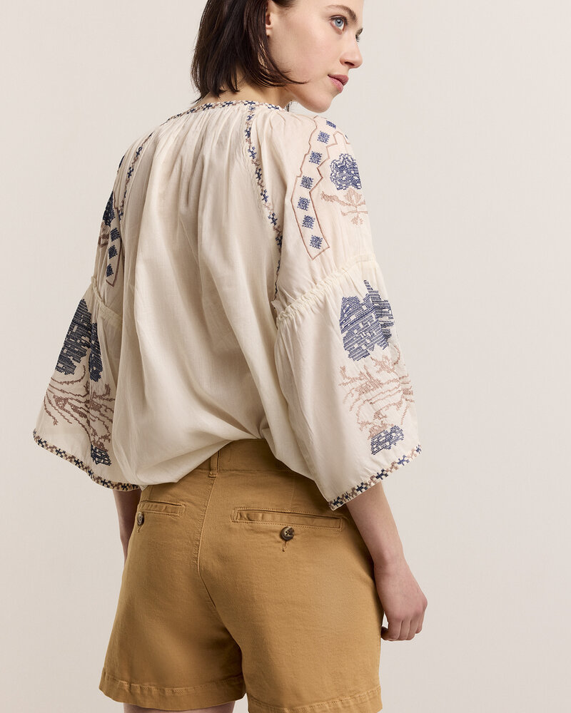 Summum Woman Chino Short Twill Soft Camel