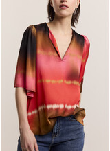 Summum Woman Top Faded Print MultiColour