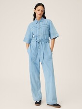 Moss Copenhagen Shayla 2/4 Jumpsuit Blue Wash