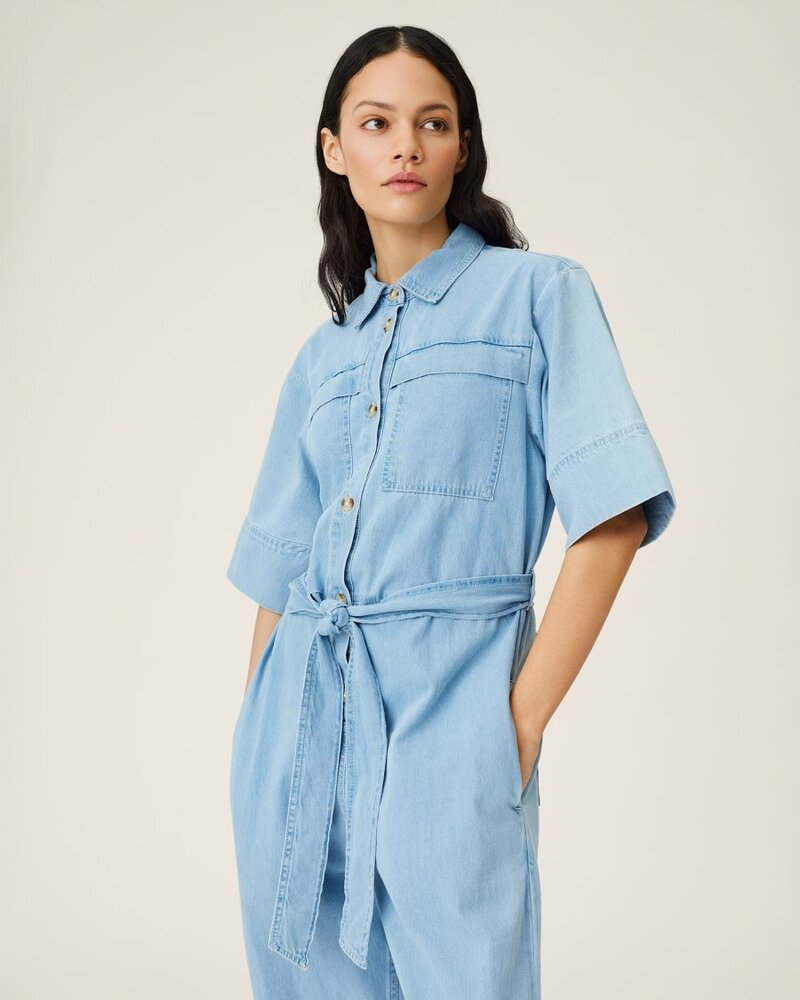 Moss Copenhagen Shayla 2/4 Jumpsuit Blue Wash