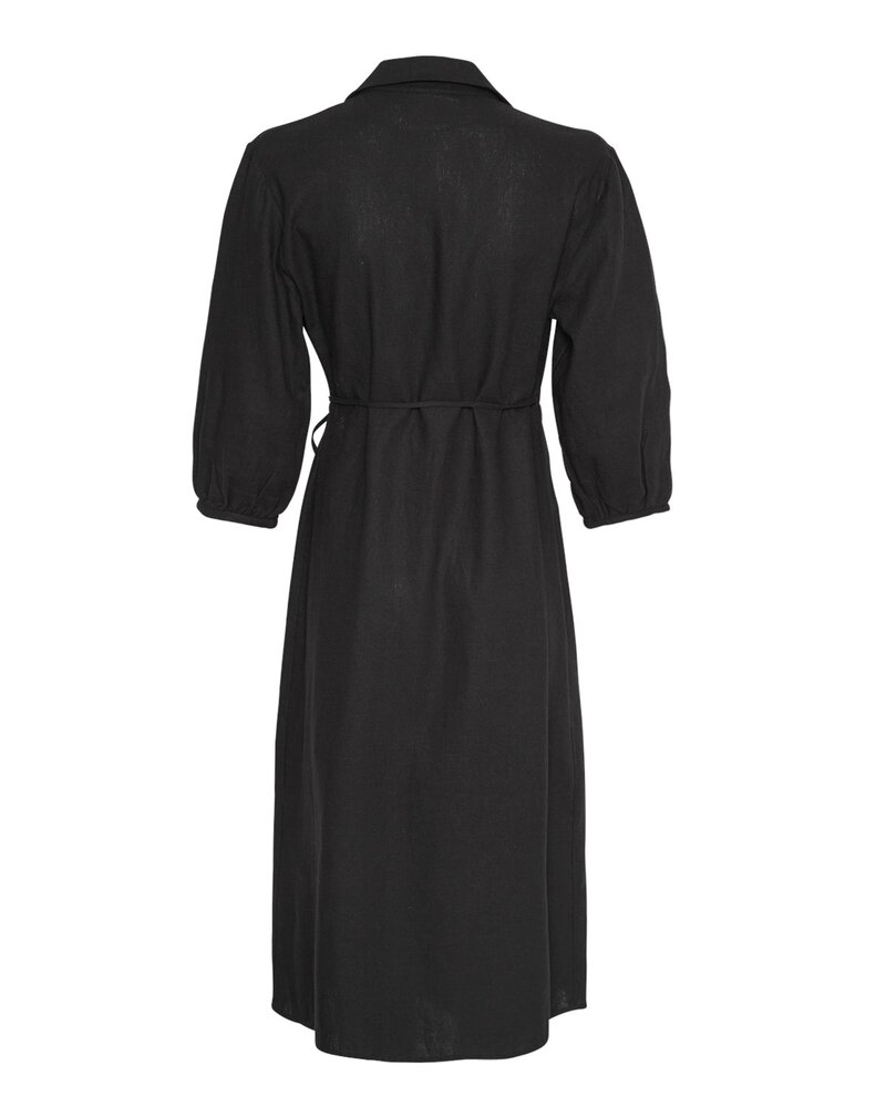 Moss Copenhagen Jovene Ginia Wrap Dress Black