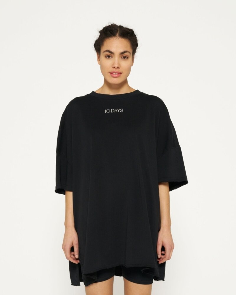 10Days Oversized Tee Dress Black