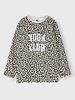 10Days Raw Edge Statement Sweater Leopard Light Grey