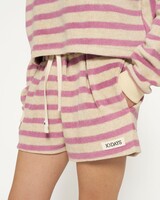 10Days Towling Shorts Stripes Dust/Violet