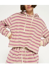 10Days Hoodie Towling Stripes Dust/Violet