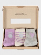 10Days Short Socks 3-Pack Violet