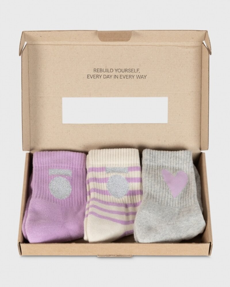 10Days Short Socks 3-Pack Violet