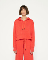 10Days Cropped Hoodie Poppy Red