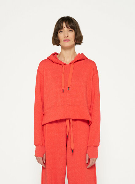 10Days Cropped Hoodie Poppy Red