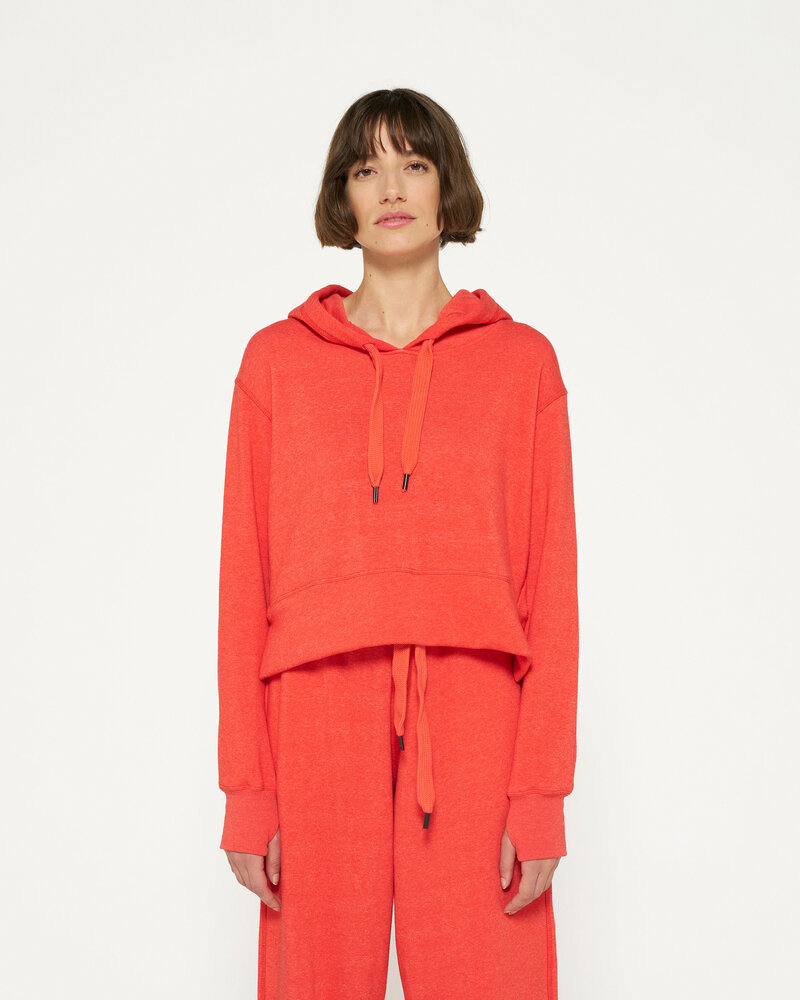 10Days Cropped Hoodie Poppy Red